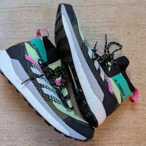Adidas Terrex Trail Running Shoes - Black, Green, Pink